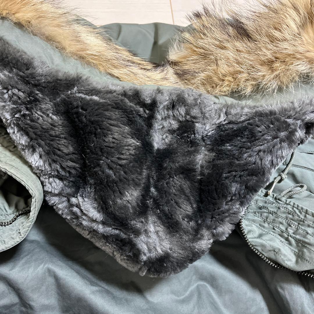 US ARMY N-3B フライトジャケット 実物 リアルファー 69年 L