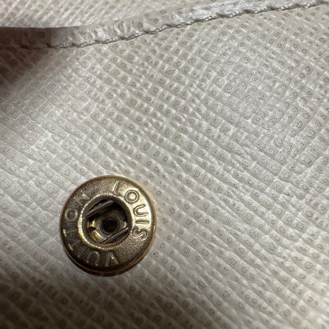 【極美品】ルイヴィトン ダミエアズール 二つ折り財布正規品スペイン製