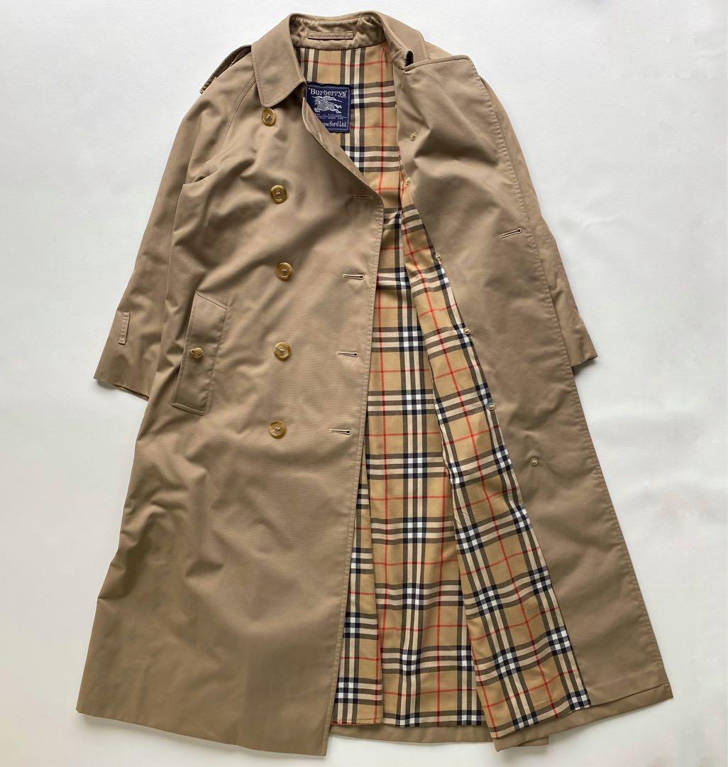 【デッドストック級/英国製】 Burberrys トレンチコート　ベージュ