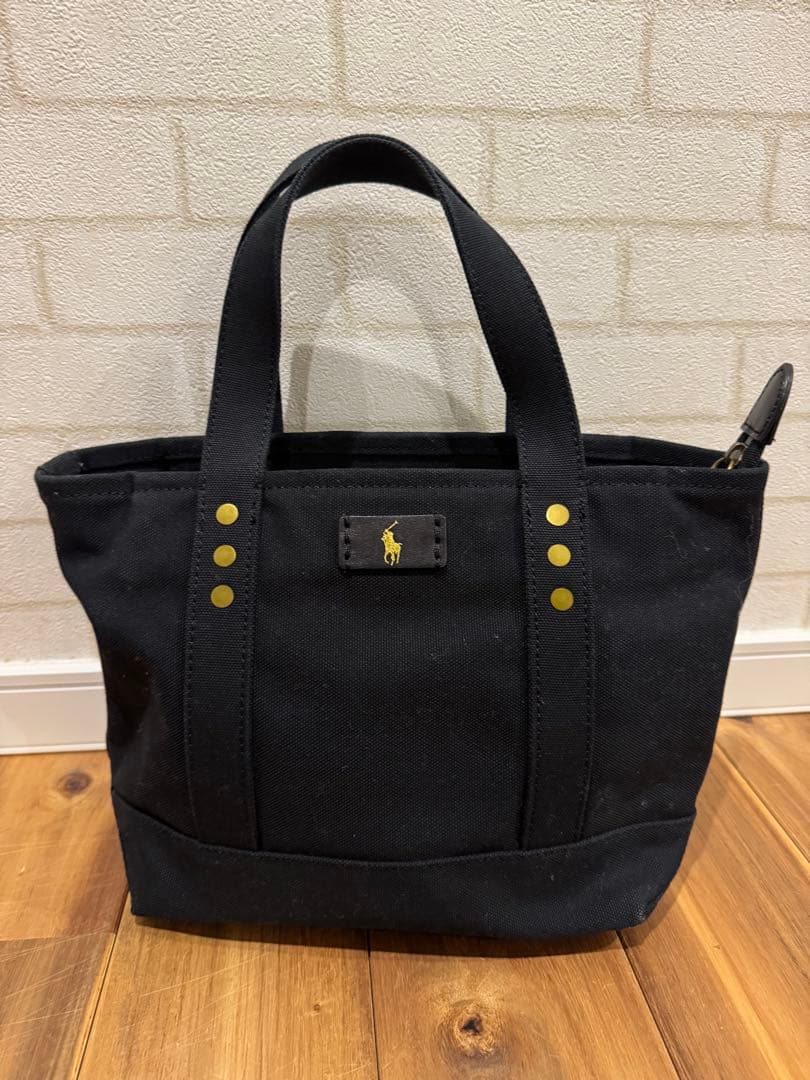 【極美品】 ポロラルフローレン キャンバス トートバッグ　ハンドバッグ