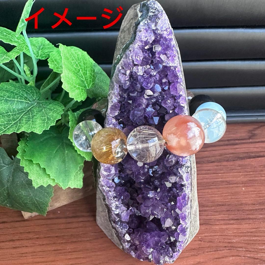 濃紫の煌めきウルグアイ産☆キラキラ☆アメジストクラスターパワーストーンA1121