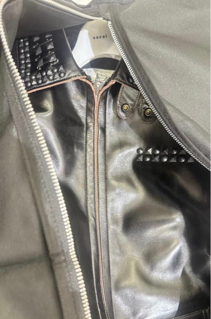 サイズ　2 Sacai Studded Leather Jacket