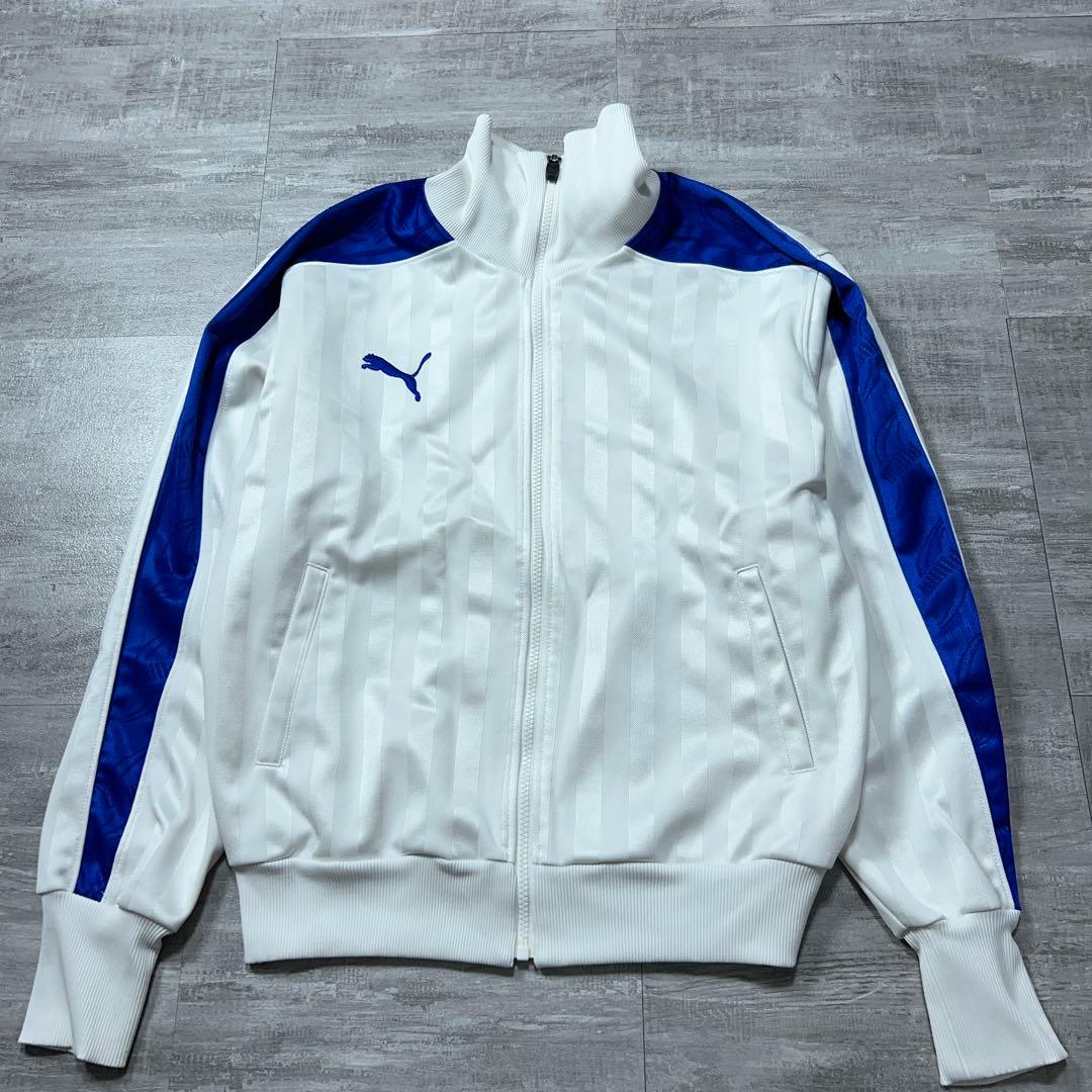 レアカラー PUMA セットアップ ジャージ プージャー バックロゴ 白 M