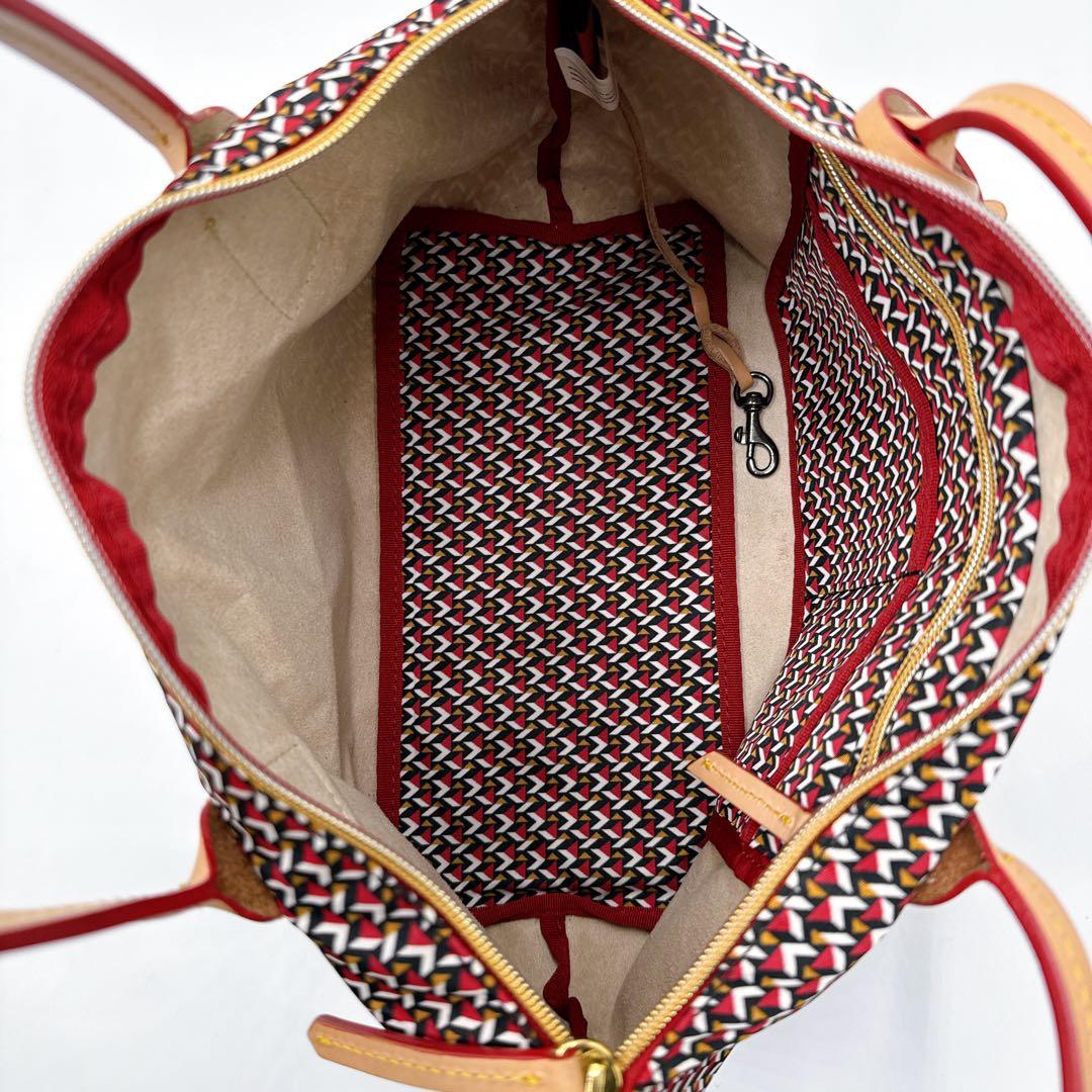 ロベルタピエリ TATAMI トートバッグ 人気 タタミ柄 レザー×ナイロン