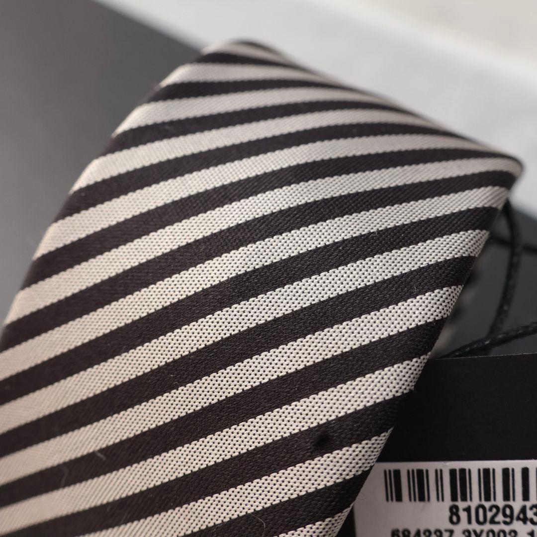 難あり未使用 サンローラン SAINT LAURENT ストライプ ネクタイ