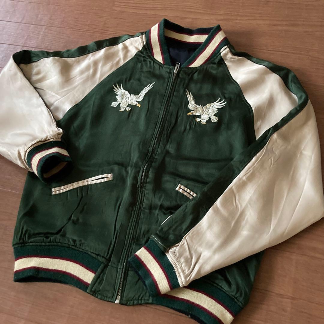 Houston Alaska スカジャン　リバーシブル