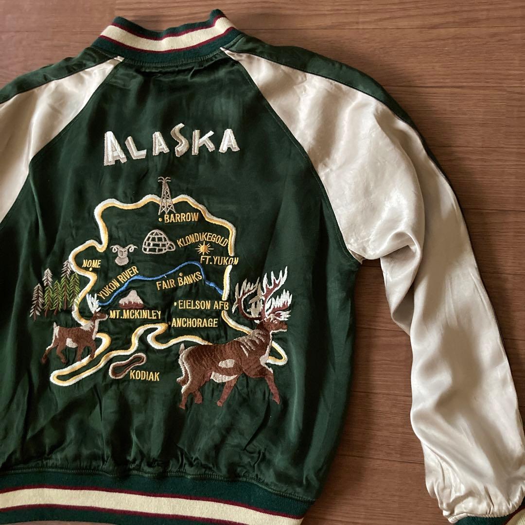 Houston Alaska スカジャン　リバーシブル