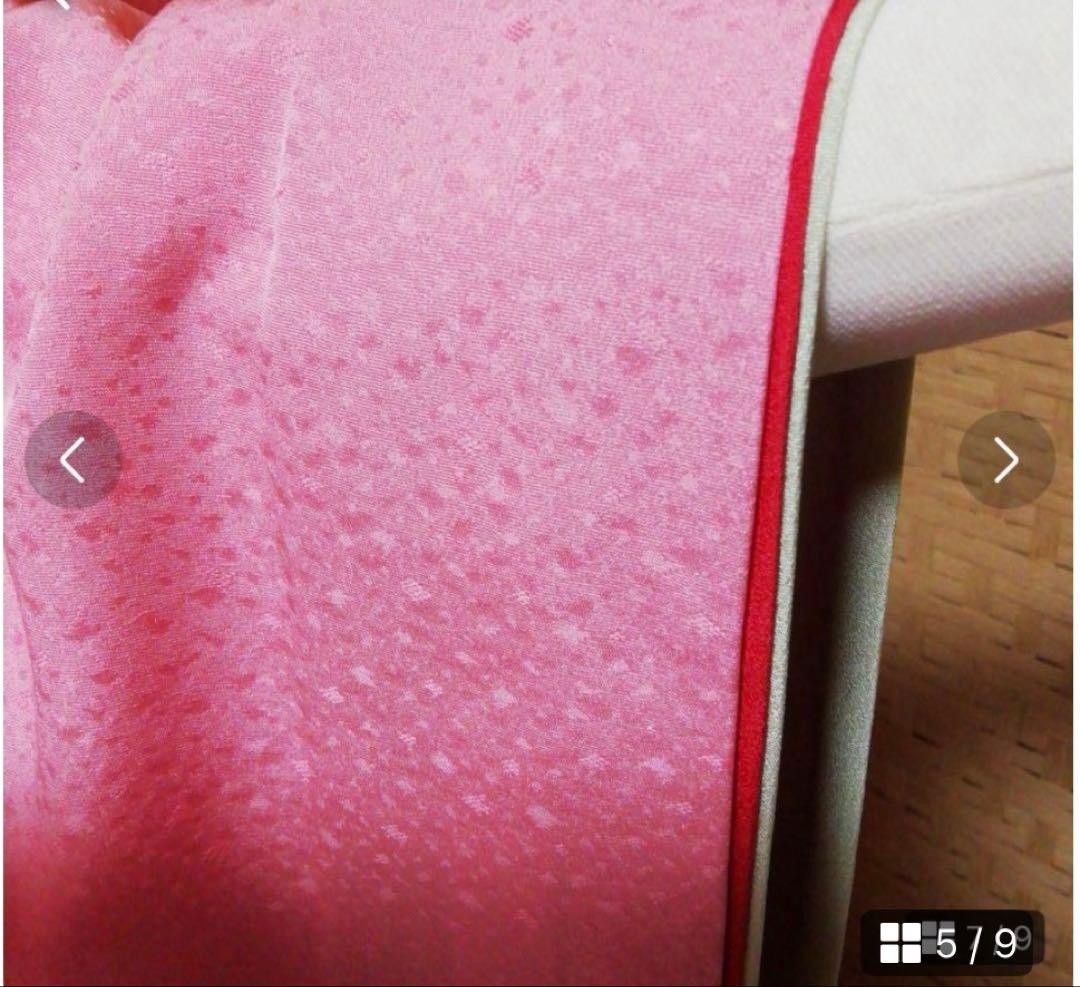 七五三　正絹着物セット　被布　総絞り　新品　未使用品　3歳　桃色　ピンク色