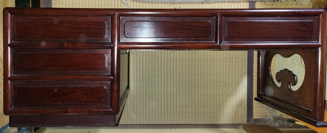 高級～★文机 書机 机／検索：紫檀 黒檀 北海道民芸家具 和風 座敷