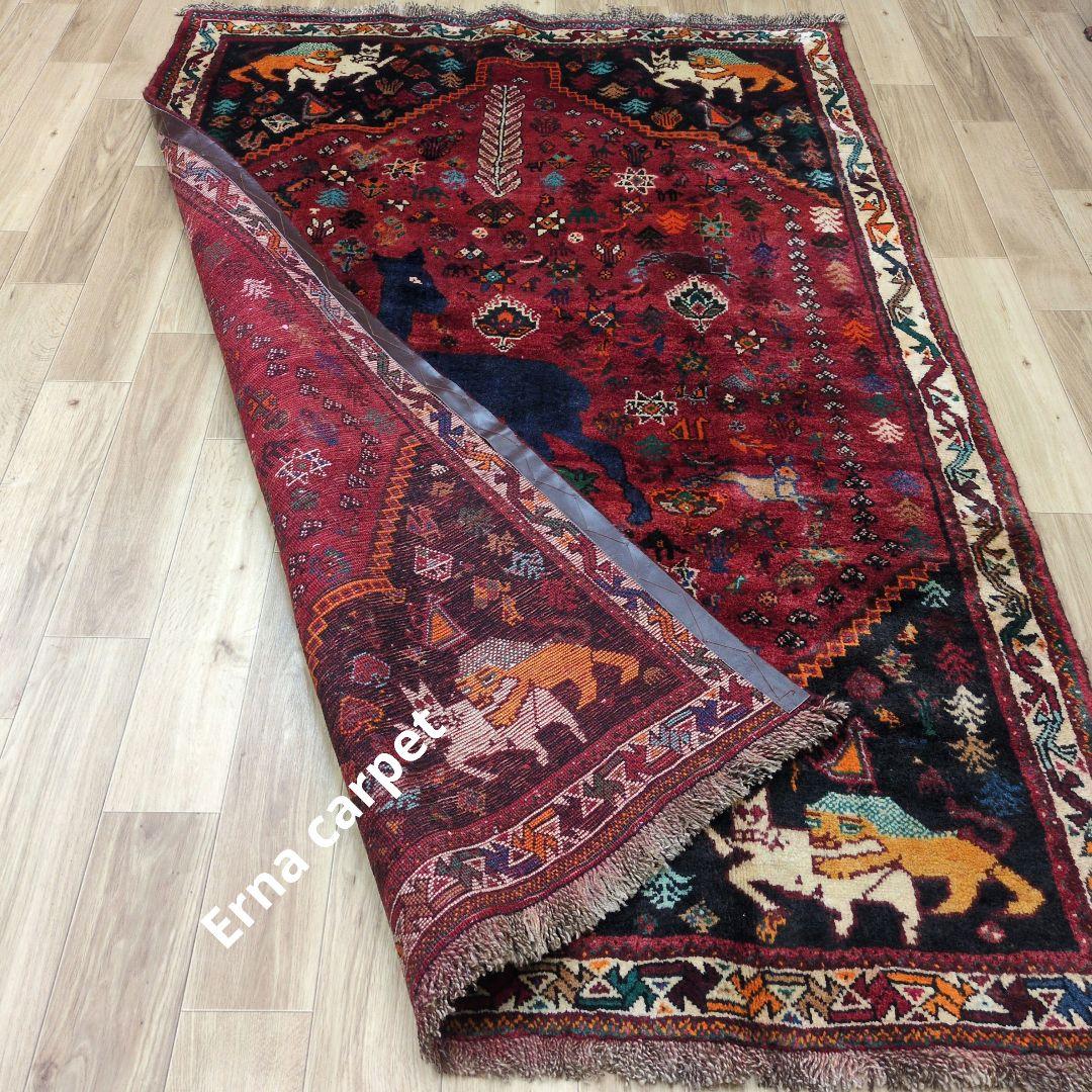 ペルシャ絨毯　シ－ラーズ産 225x145 クリーニング済 shiraz