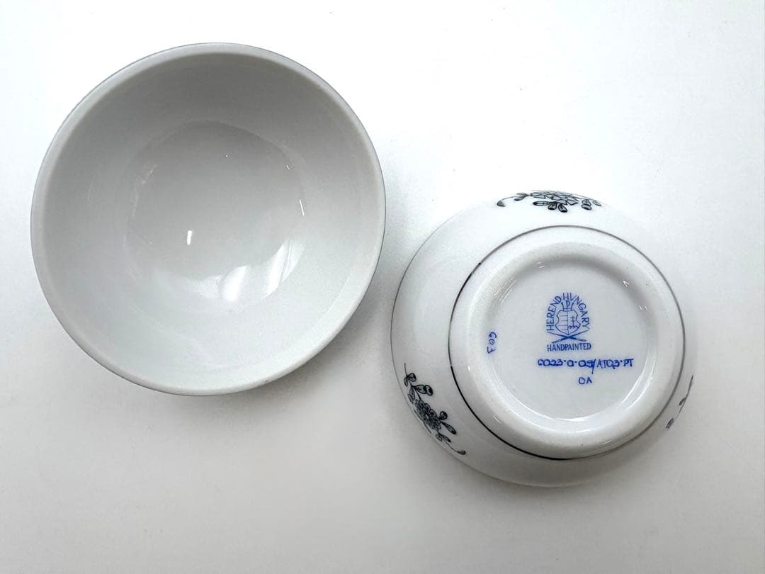 未使用保管品　HEREND ヘレンド　アポニーターコイズプラチナ ボンボニエール