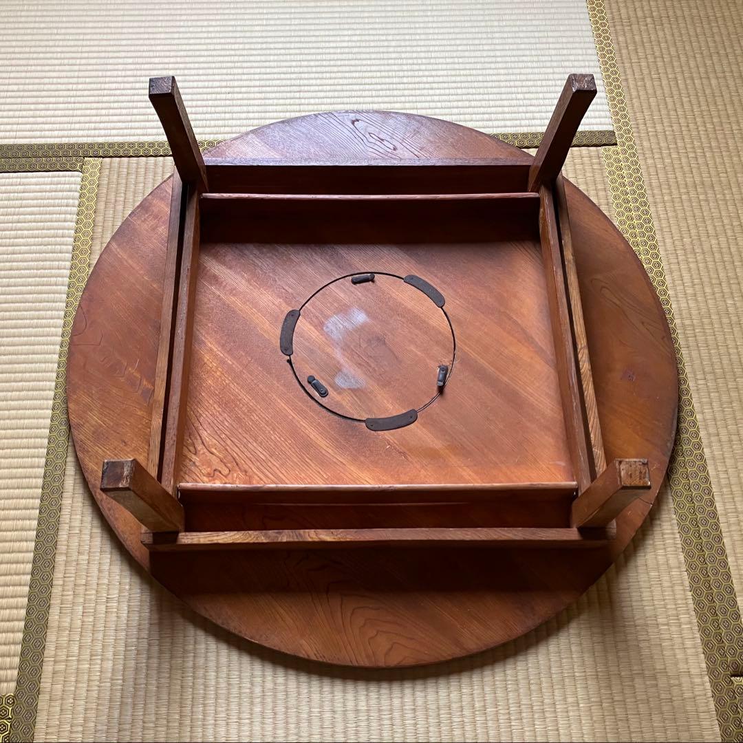 円卓 ちゃぶ台 座卓 食台 古民家 古道具 昭和レトロ