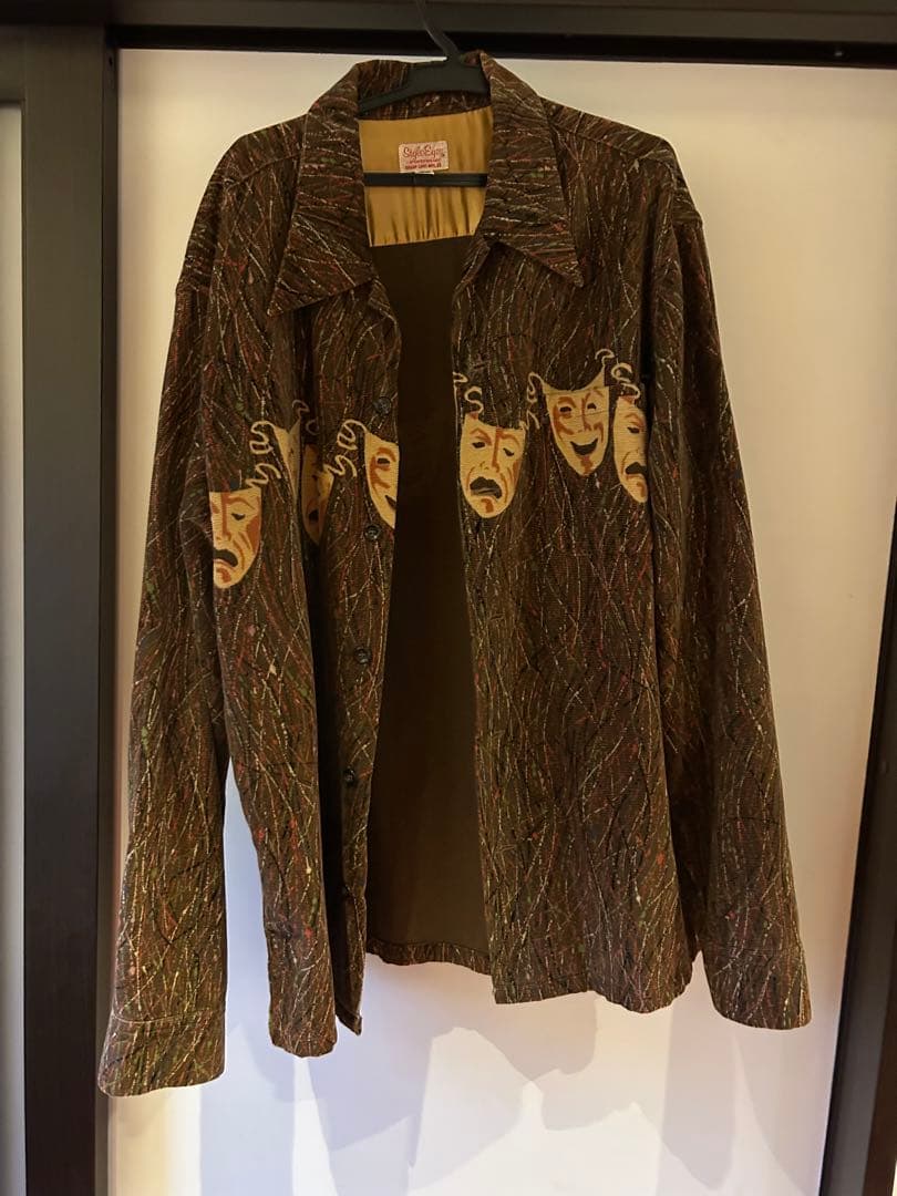 Style Eyes トゥーフェイス柄　長袖シャツ M