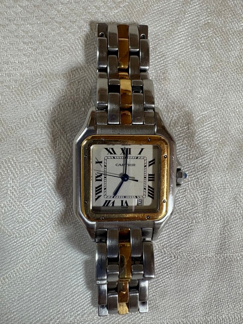 【美品】Cartier カルティエ パンテールMMデイト 1ロウ クォーツ