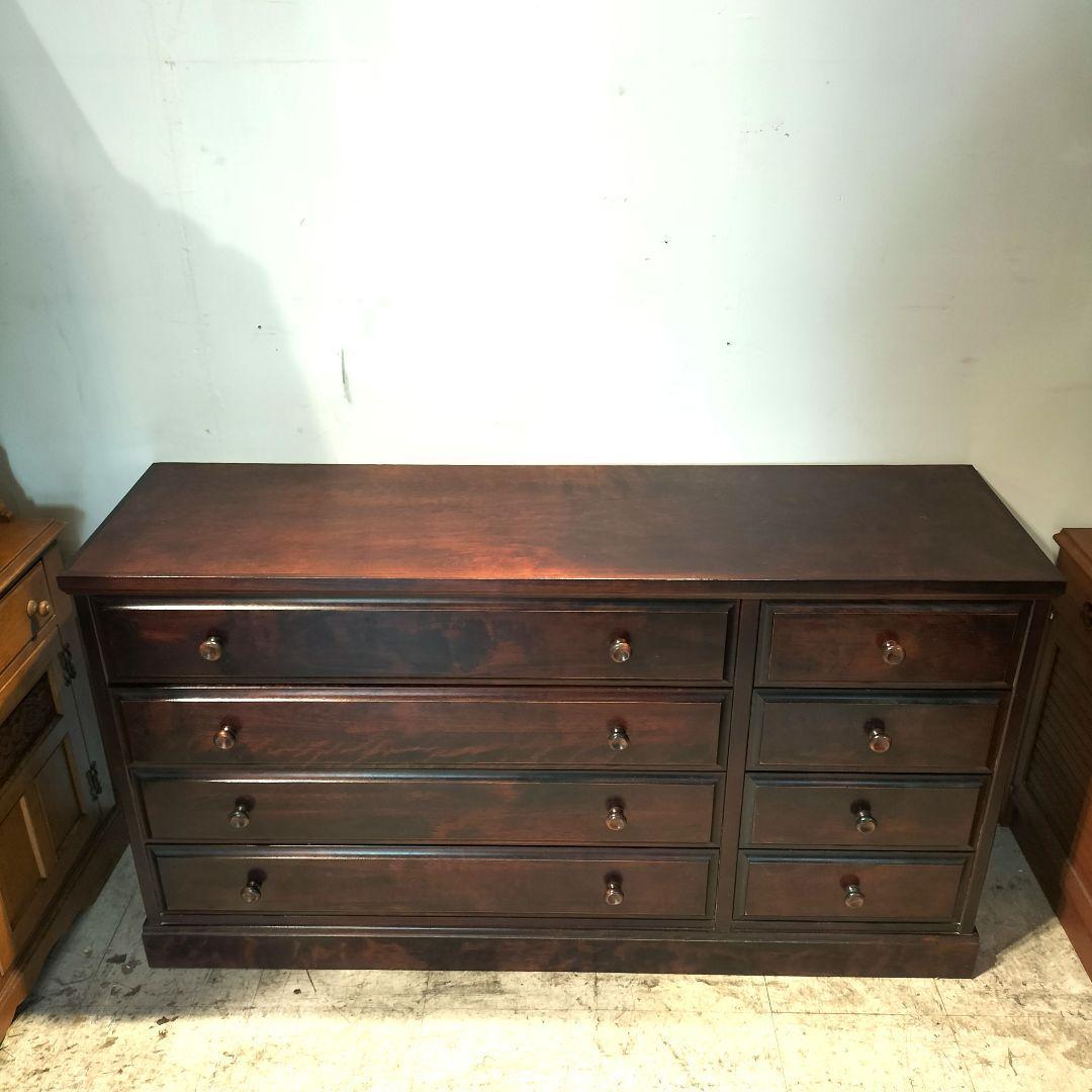 M♦北海道　民芸家具　4段チェスト　 和光木材