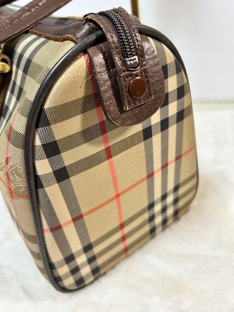 BURBERRY ★バーバリーヴィンテージボ ストンバッグ ノバチェック