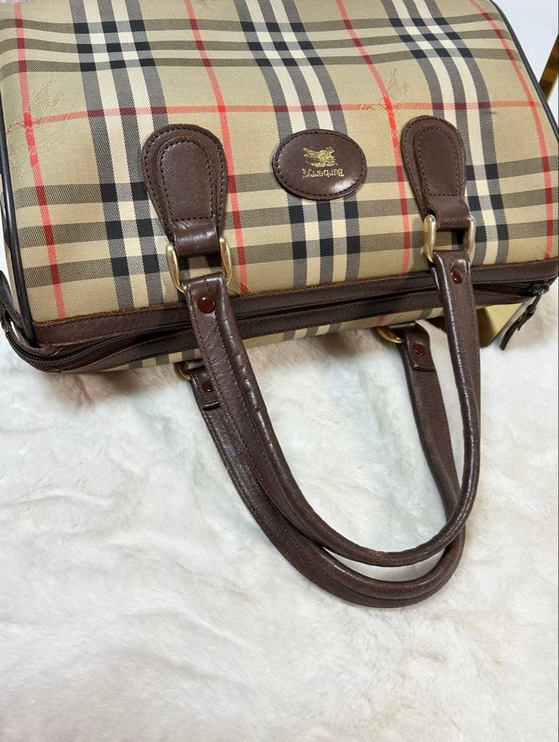 BURBERRY ★バーバリーヴィンテージボ ストンバッグ ノバチェック
