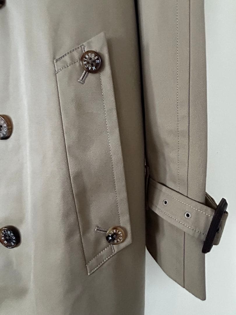 【着用数回の美品】マッキントッシュ•ロンドン Wトレンチコート