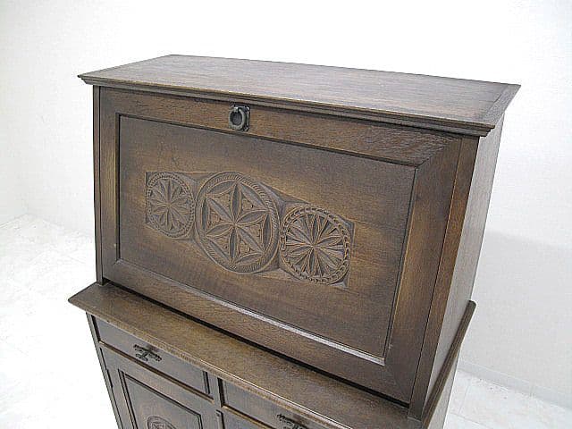 【神戸洋家具】ヴィンテージ ライティングビューロー 　ライティングデスク