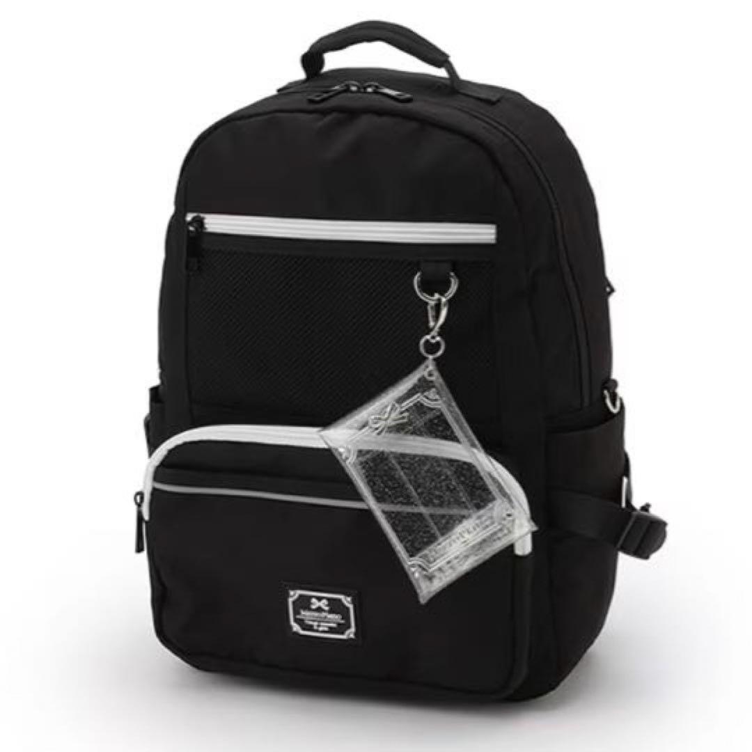 メゾピアノジュニア　【Cuugal掲載】クリアラメポーチつきリュック