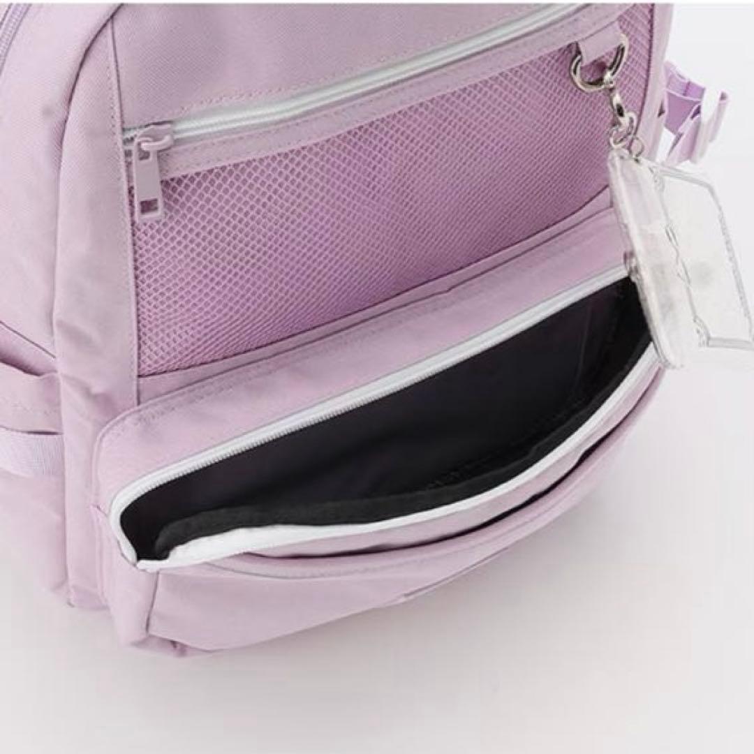 メゾピアノジュニア　【Cuugal掲載】クリアラメポーチつきリュック