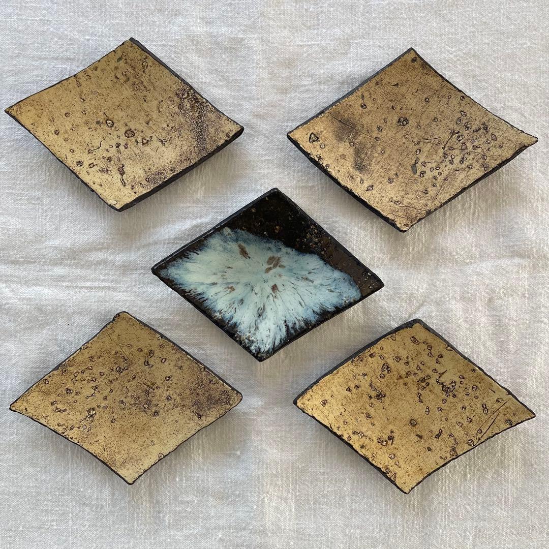 新品未使用‼️ 大野香織さんGAIA 菱小皿 5枚セット