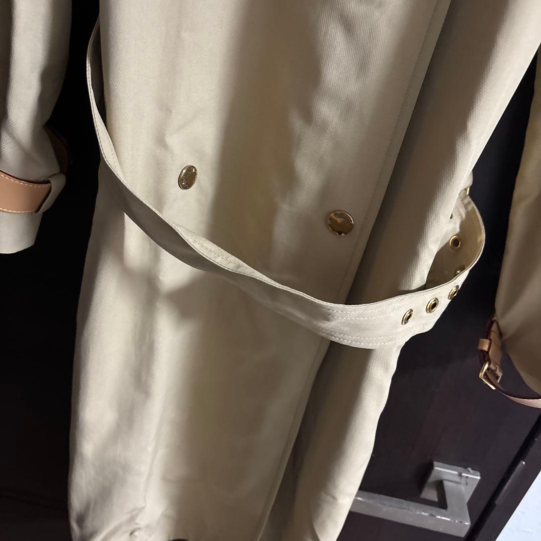 美品　ルイヴィトン　ベージュ トレンチコート ダブルブレスト　コート