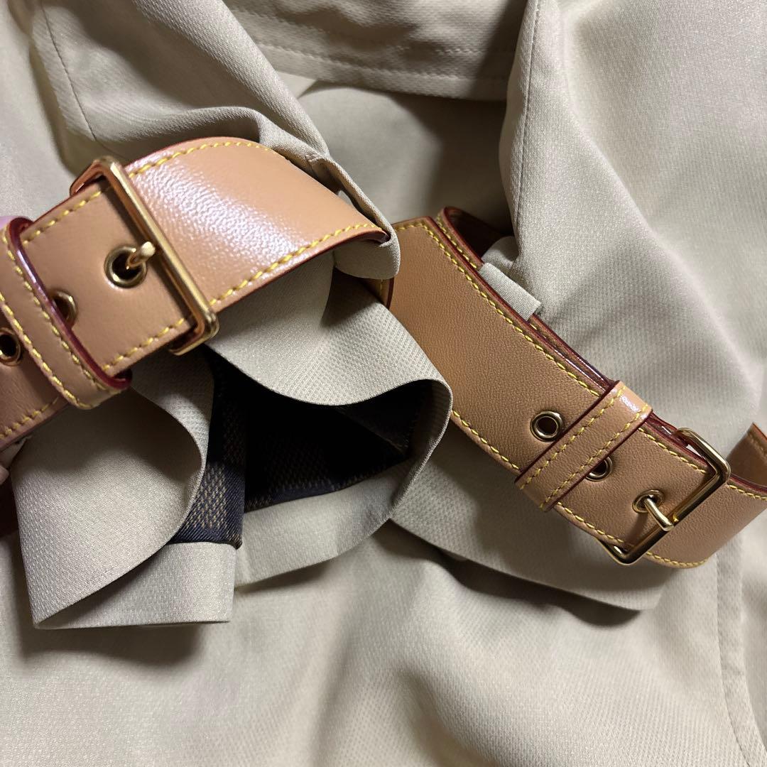 美品　ルイヴィトン　ベージュ トレンチコート ダブルブレスト　コート