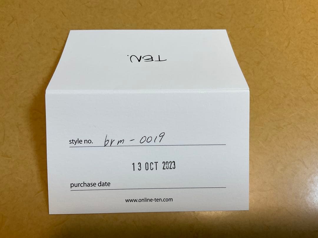 TEN ホルンバングル　ノベルティのスカーフ付き　ブレスレット