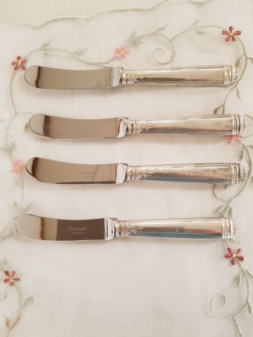 クリストフルマルメゾン バターナイフ4点 クリストフルシルバー
