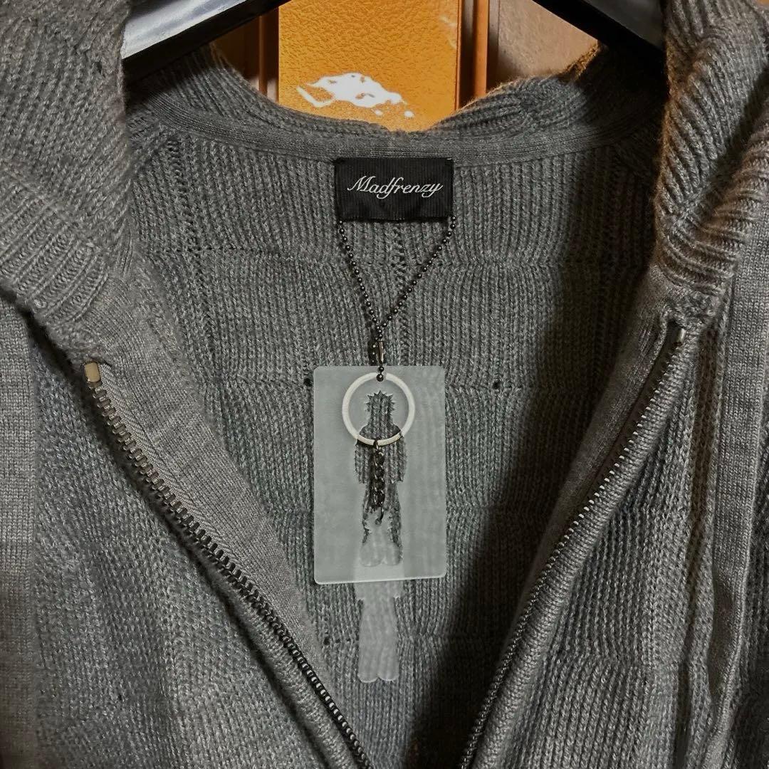 www　【MADFRENZY】SPIKED ZIP-UP HOODIE