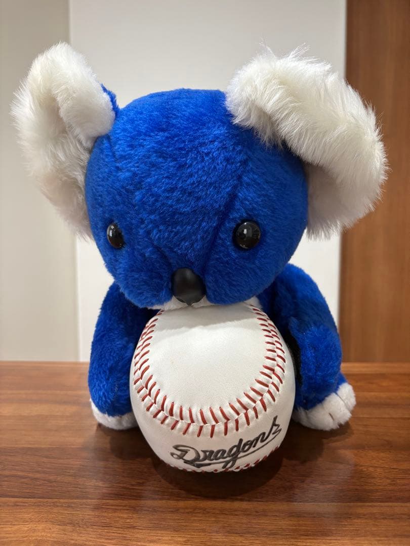 中日ドラゴンズ 初代ドアラ ぬいぐるみ 小松辰雄サインボール付き