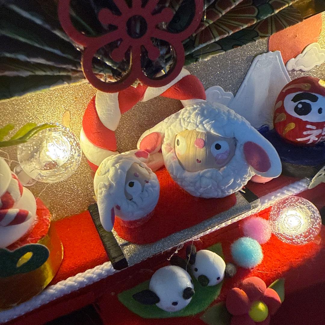 どんぐりアート♡2026年度お正月タペストリー風リース＆初春リース♡