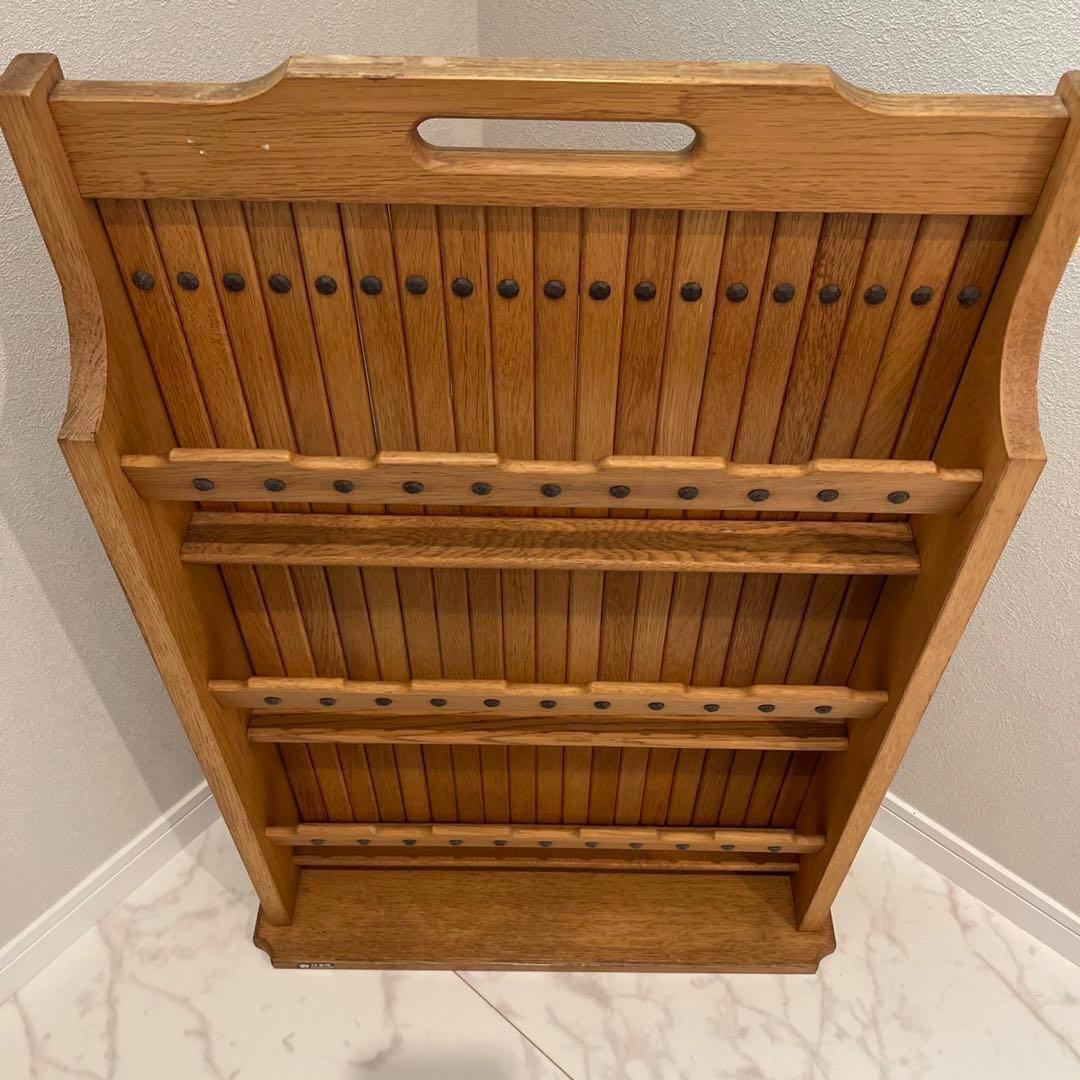 オールドカリモク　スリッパラック　マガジンラック　昭和レトロ　ヴィンテージ