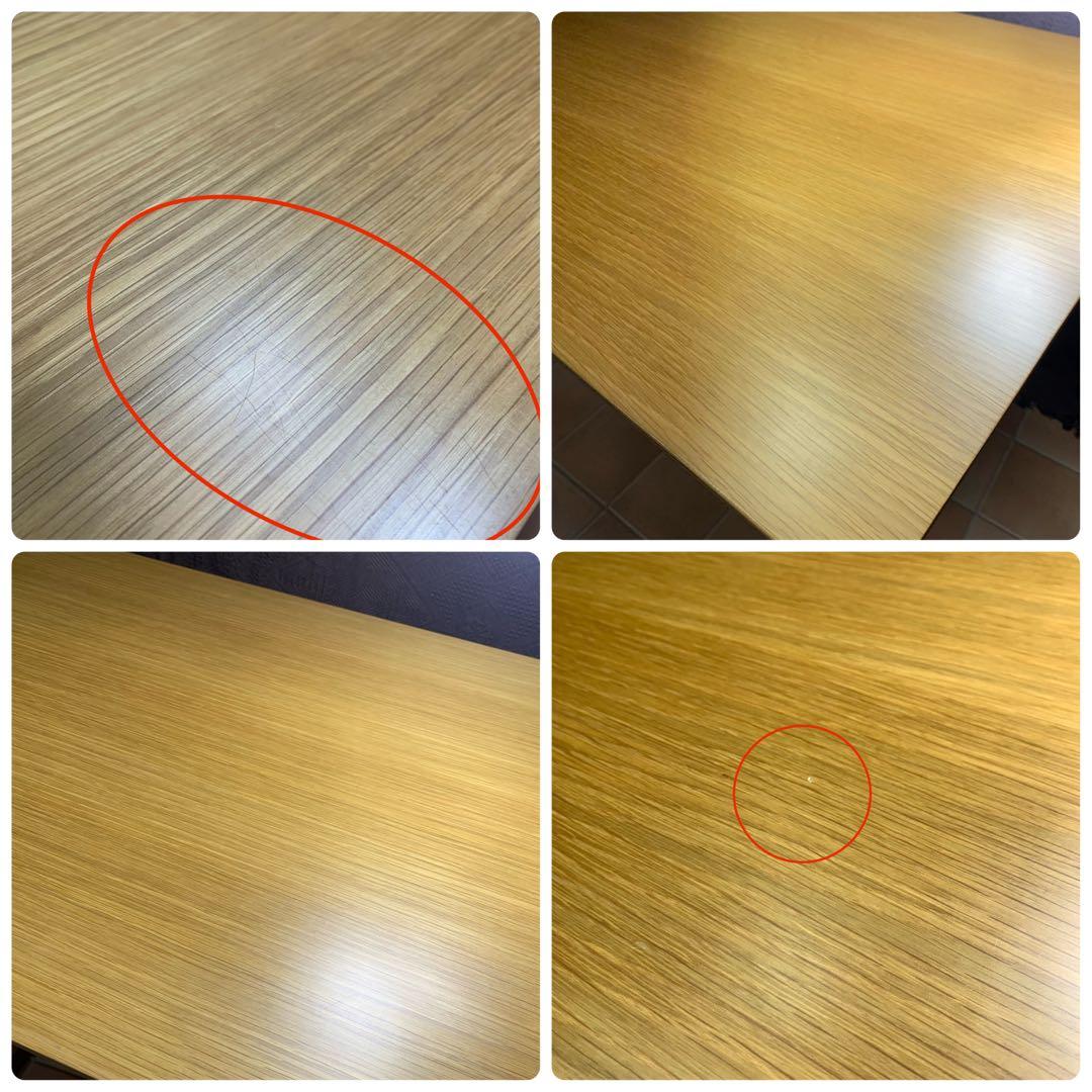 【美品】MUJI 無印良品 リビングでもダイニングでもつかえるテーブル2 オーク