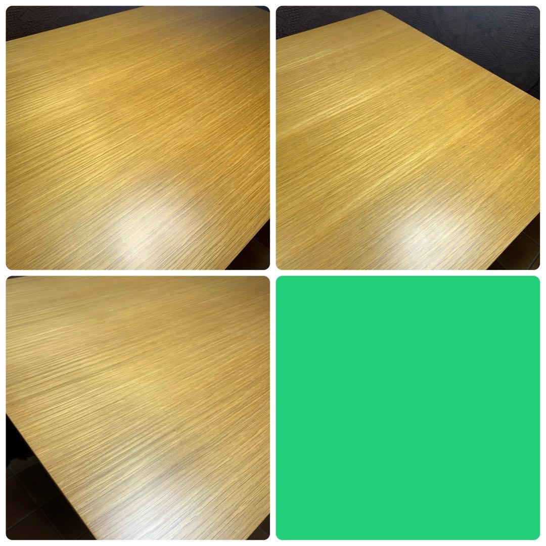 【美品】MUJI 無印良品 リビングでもダイニングでもつかえるテーブル2 オーク