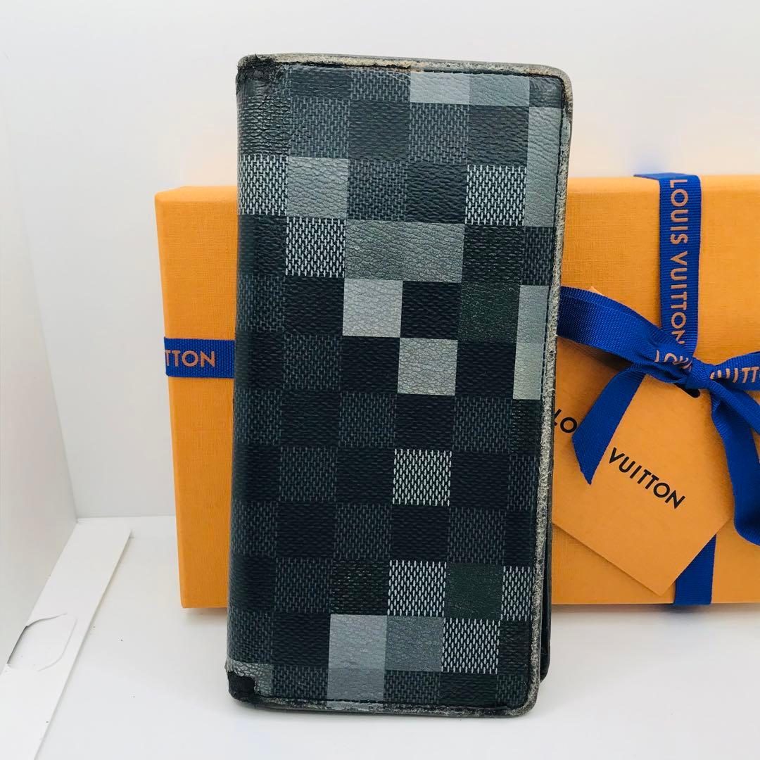 超希少✨ルイヴィトン ダミエ グラフィット ピクセル ポルトフォイユ プラザ 黒