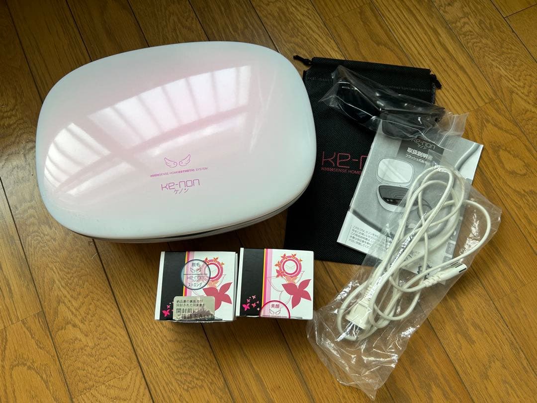 【@ 】KE-NON 家庭用脱毛器 本体＋付属品＋カートリッジ3個セット