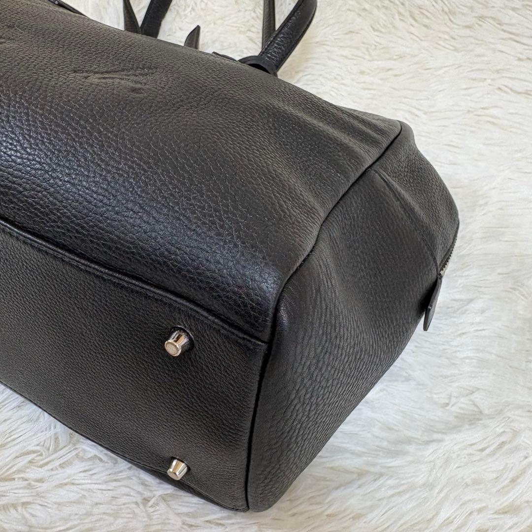 ✨人気✨ アニエスベー　ボストンバッグ レザー ブラック