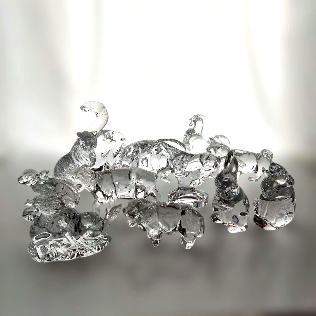 【美品】バカラ　十二支セット　クリスタルガラス 　干支の置物　12点セットA