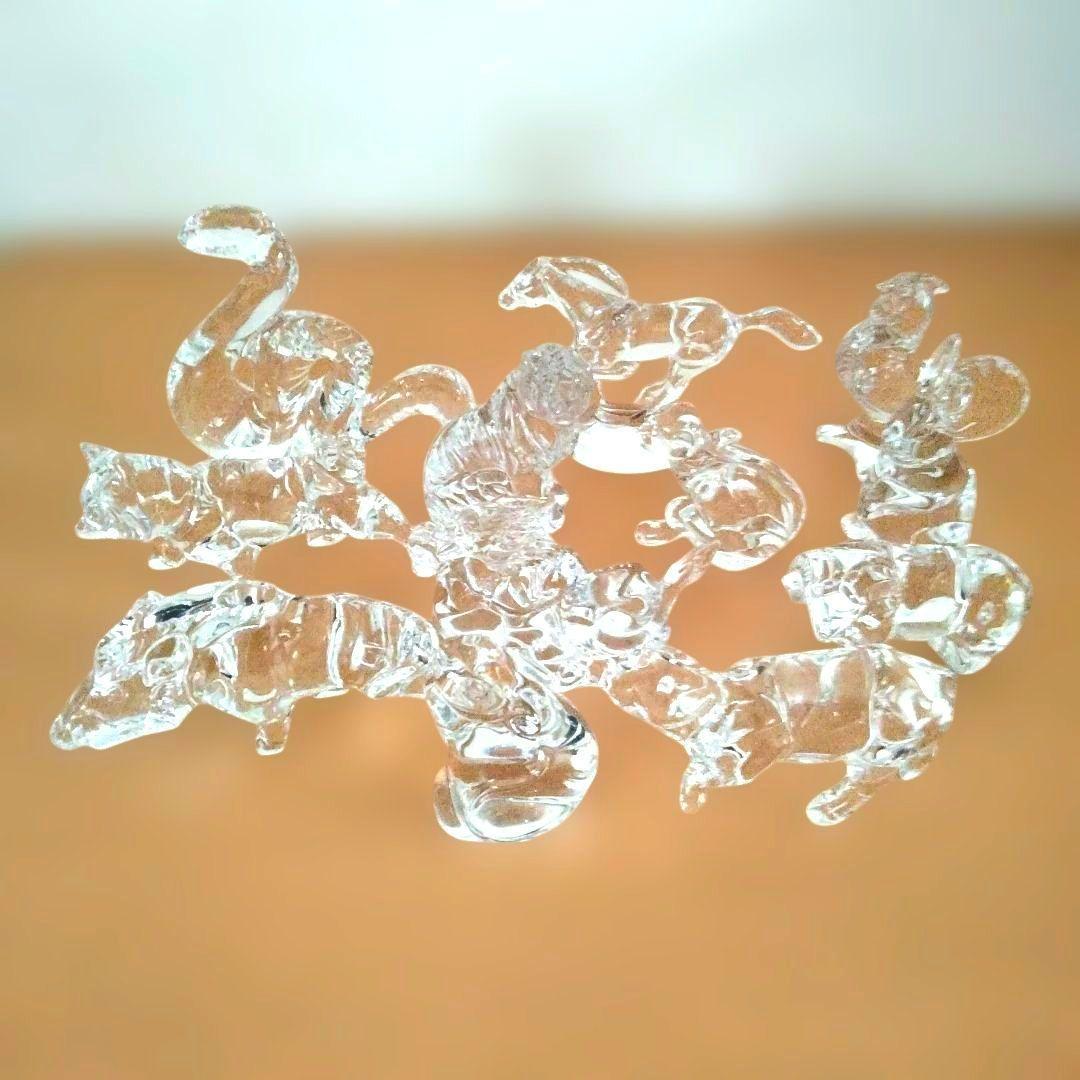 【美品】バカラ　十二支セット　クリスタルガラス 　干支の置物　12点セットA