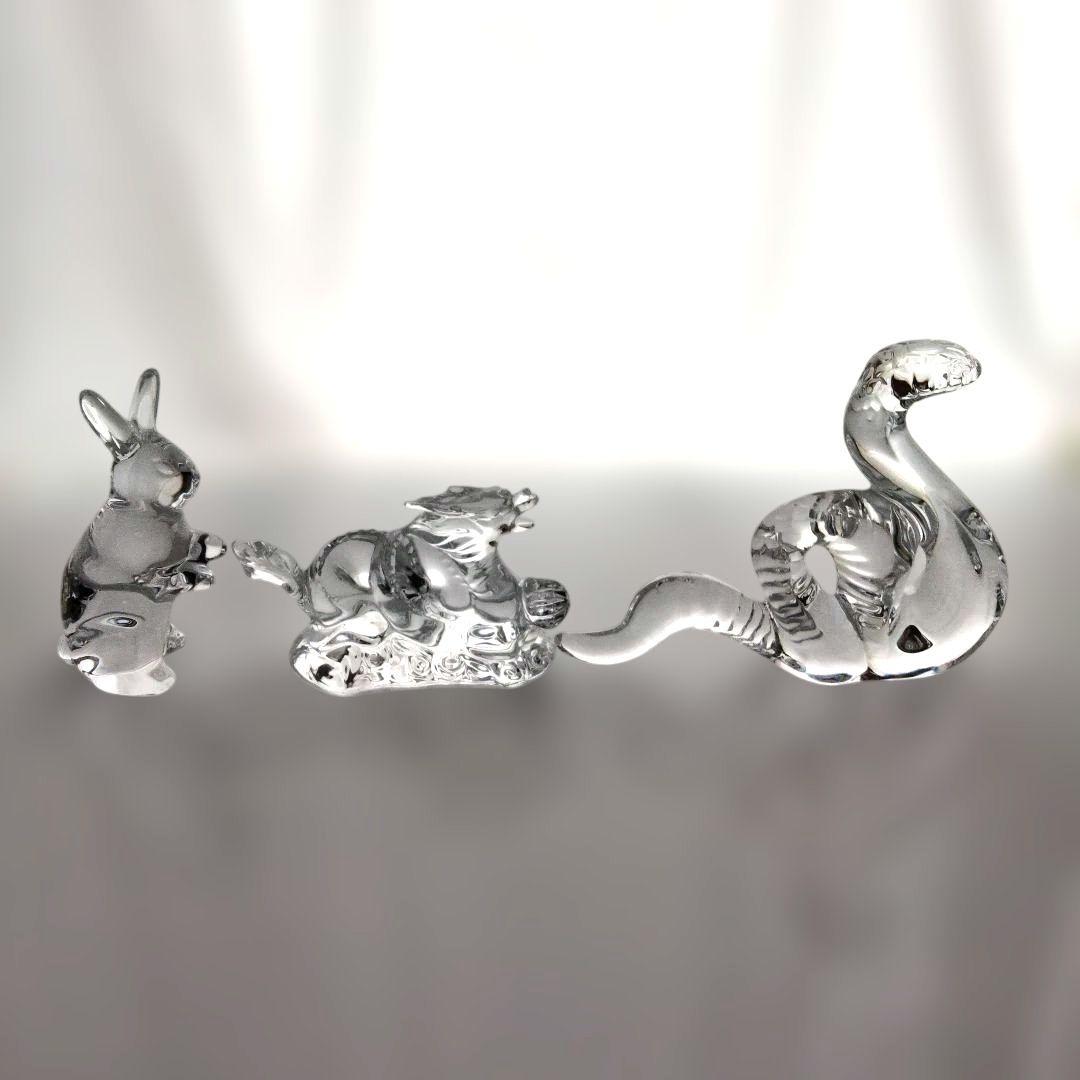 【美品】バカラ　十二支セット　クリスタルガラス 　干支の置物　12点セットA