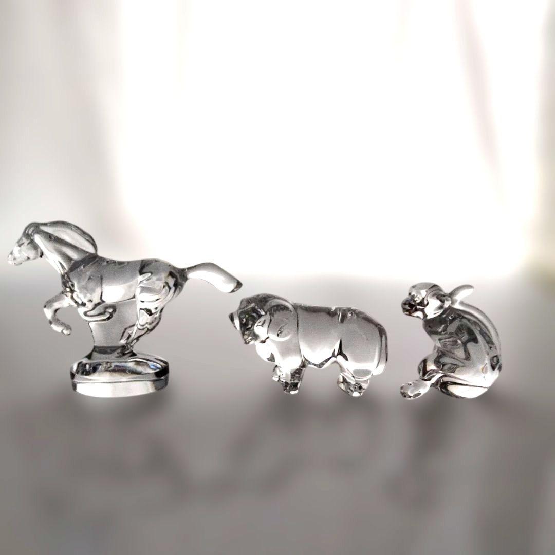 【美品】バカラ　十二支セット　クリスタルガラス 　干支の置物　12点セットA