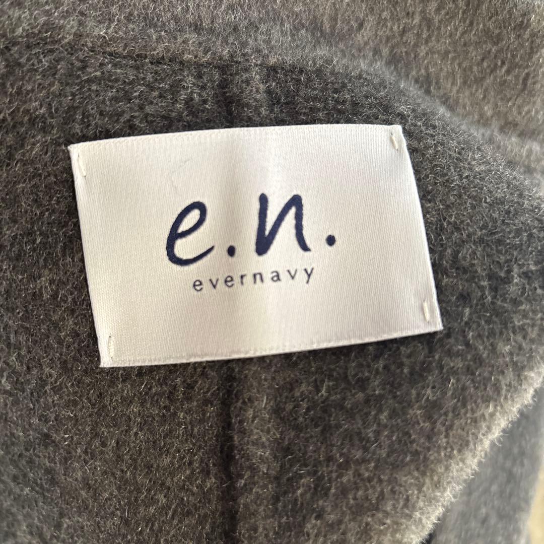 未使用 evernavy リバーロングコクーンコート チャコールグレー MT