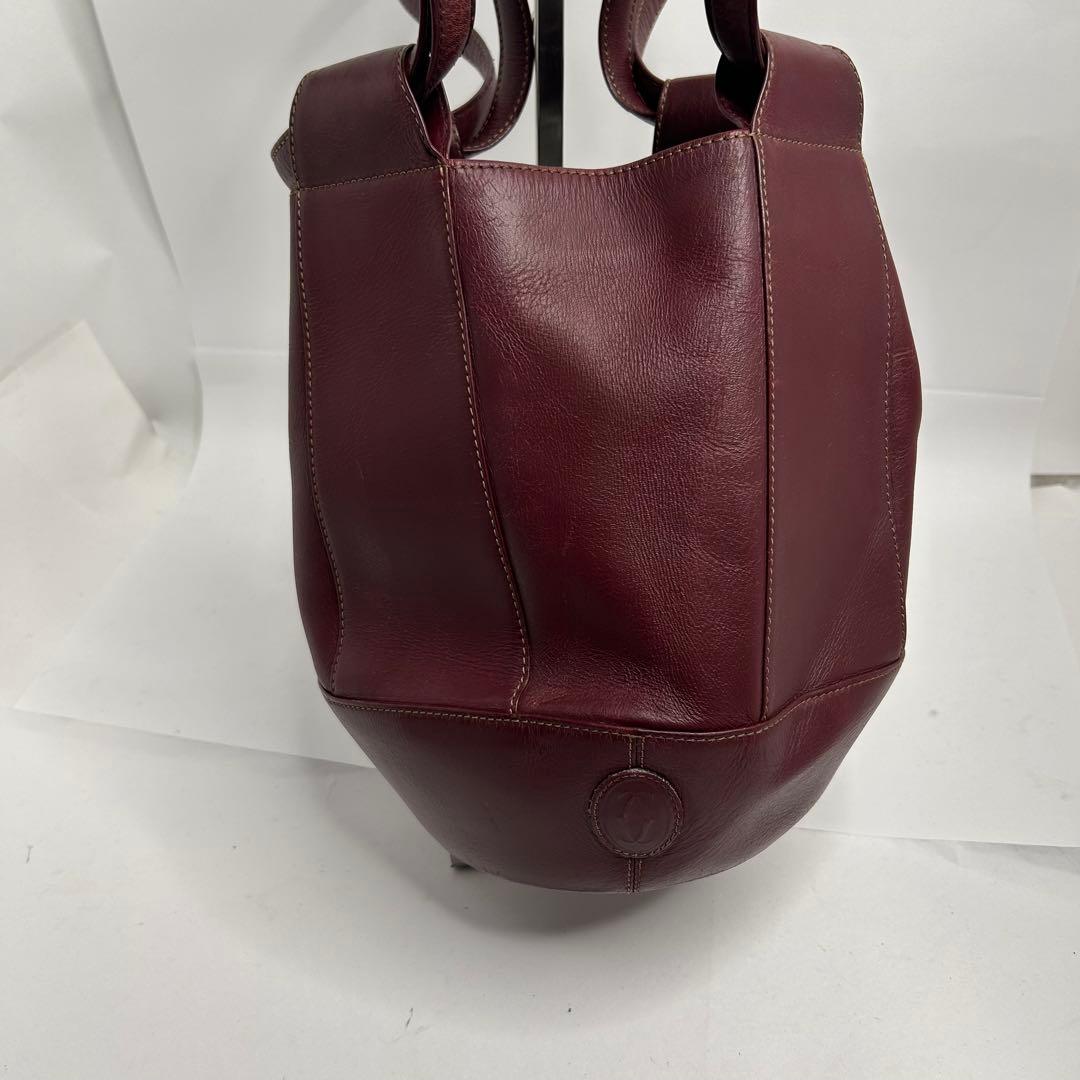【良品✨️】カルティエ トートバッグ 2way 巾着 マストライン ボルドー