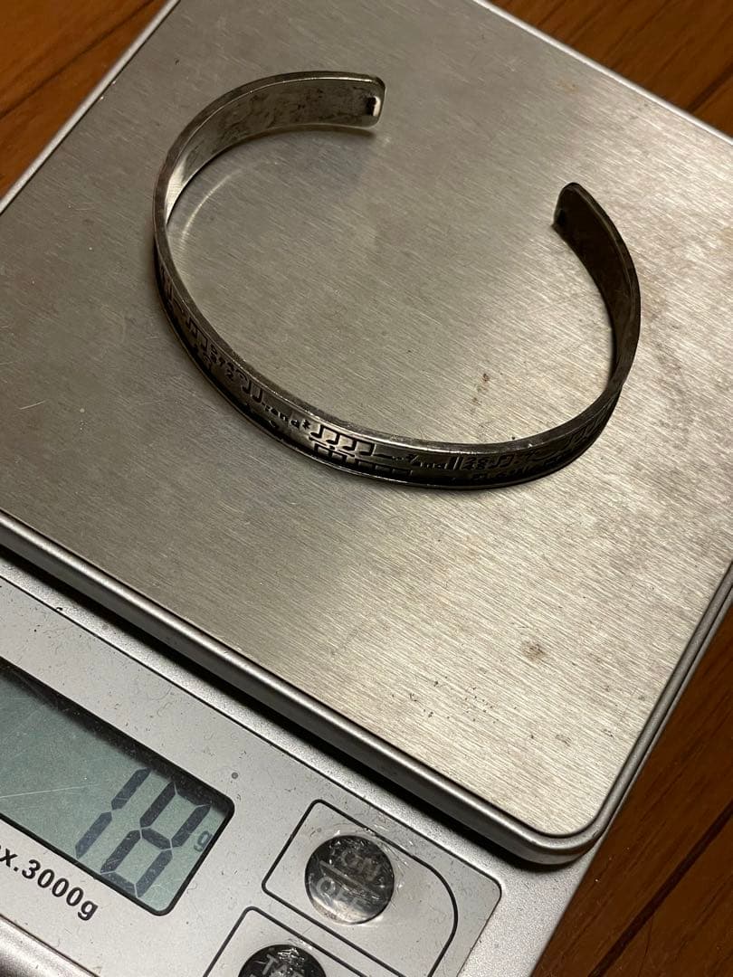 ◆感謝価格◆希少品◆音符柄◆シルバーバングル◆