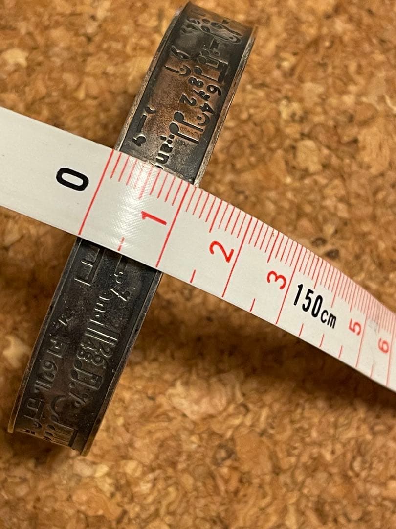 ◆感謝価格◆希少品◆音符柄◆シルバーバングル◆