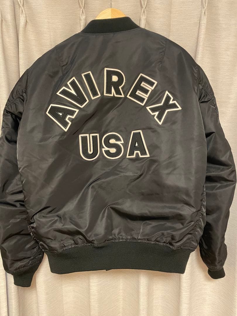 AVIREX MA-1ジャケット ブラック　アヴィレックス