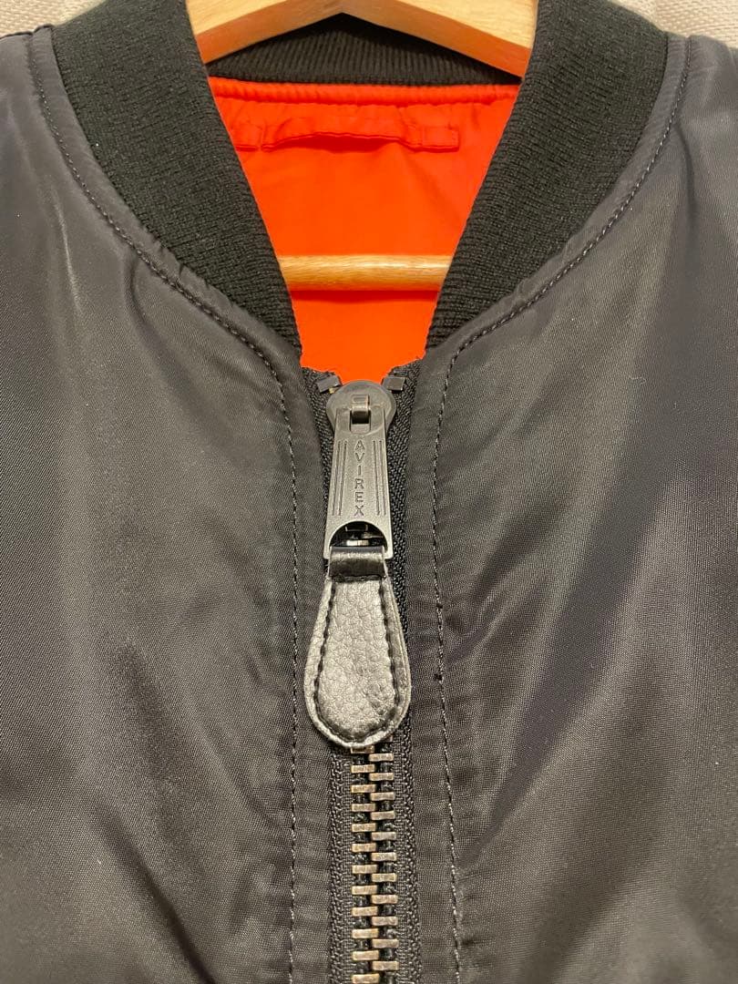 AVIREX MA-1ジャケット ブラック　アヴィレックス