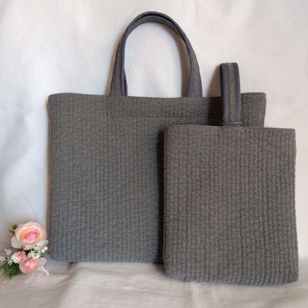 7♡7様　上靴袋×2 体操服袋 ネイビー RGリボン